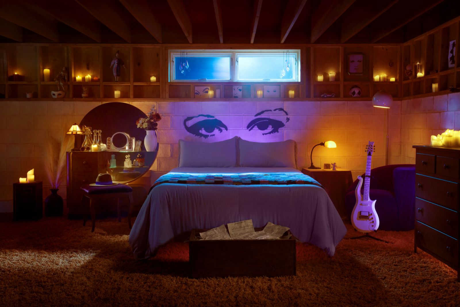 The interior of Prince's ‘Purple Rain’ house