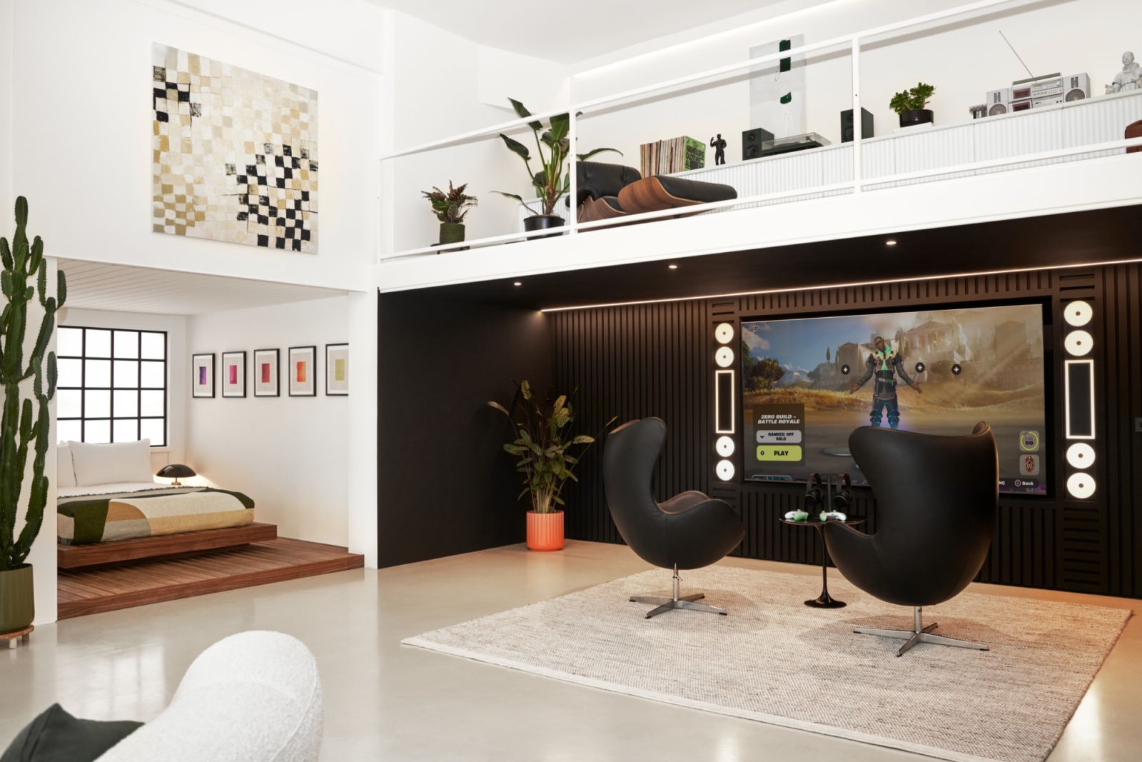 The interior of Khaby Lame's home
