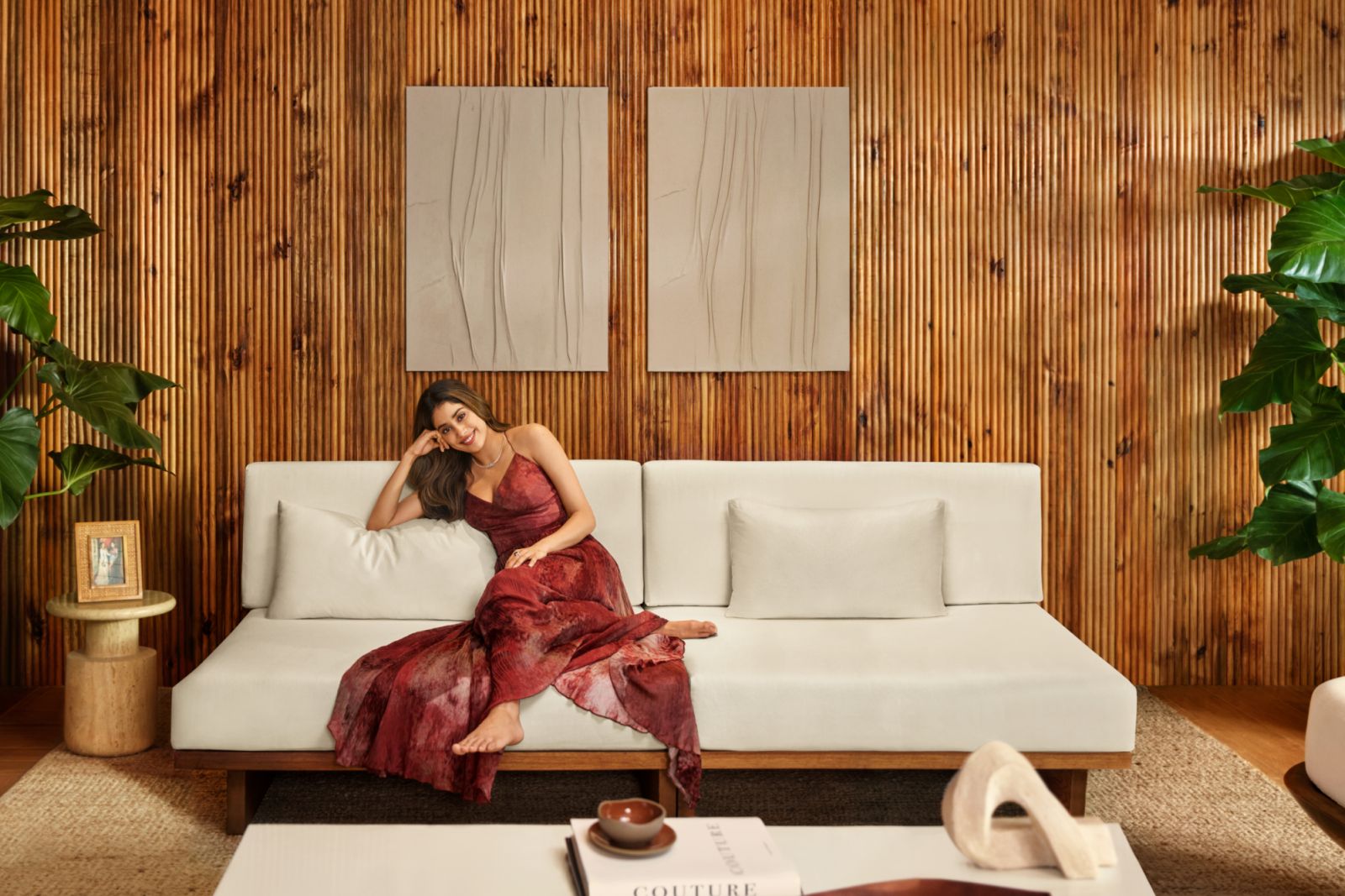 Janhvi Kapoor at her family home