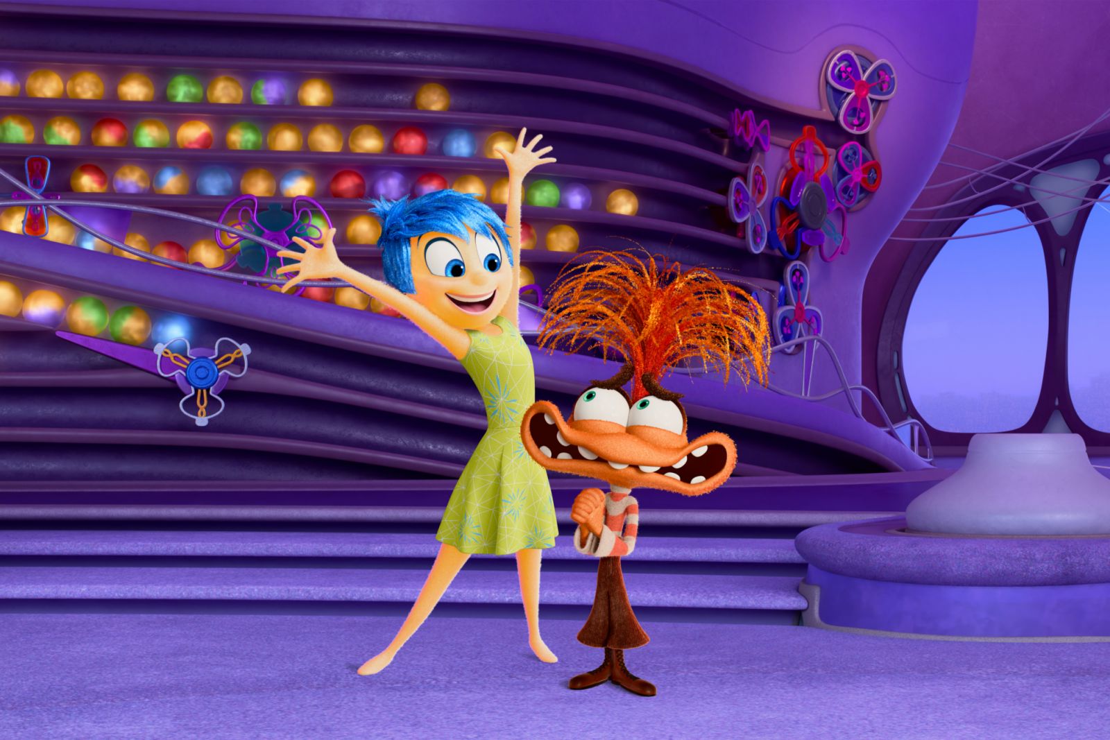 Joy and Anxiety in a still from ‘Inside Out 2’