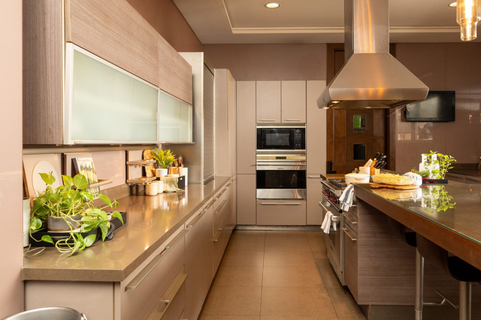 Happy Ongpauco-Tiu's kitchen is meticulously designed with abundant storage and a layout that puts everything she needs within arm's reach during cooking (Photo: Courtesy of Focus Global Inc)