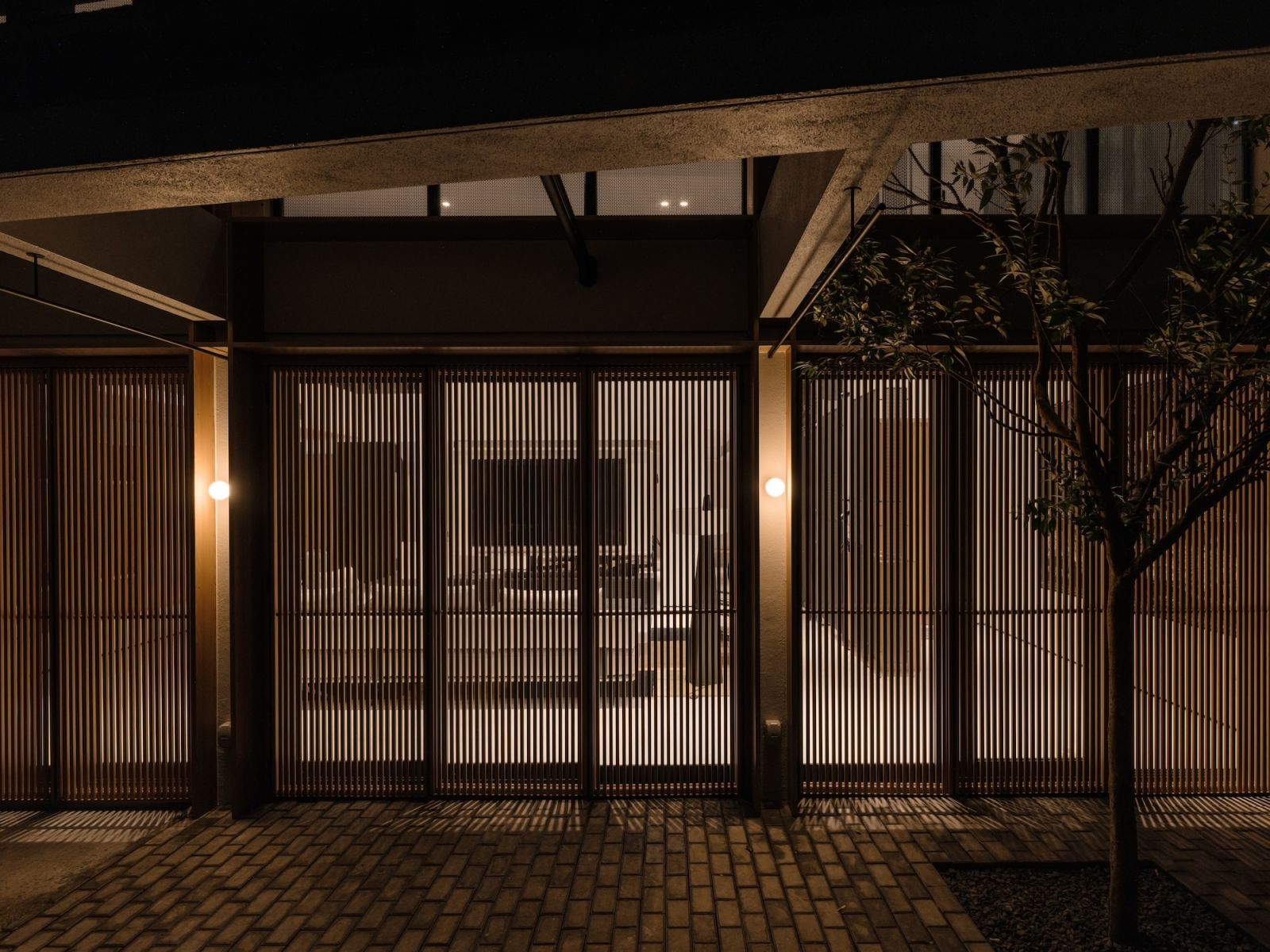 The home in the evening