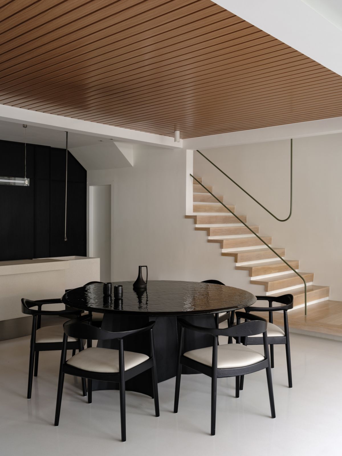 The dining space feels welcoming