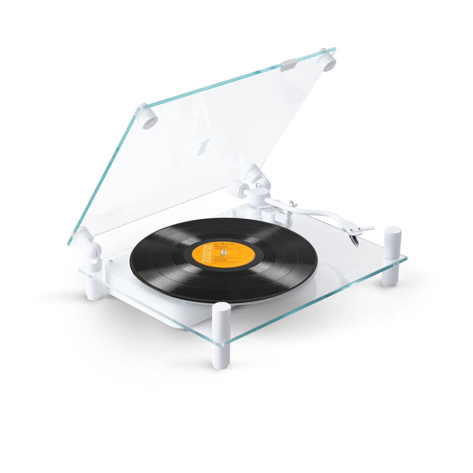 เครื่องเล่นแผ่นเสียง Transparent Turntable White (ภาพ: Transparent)
