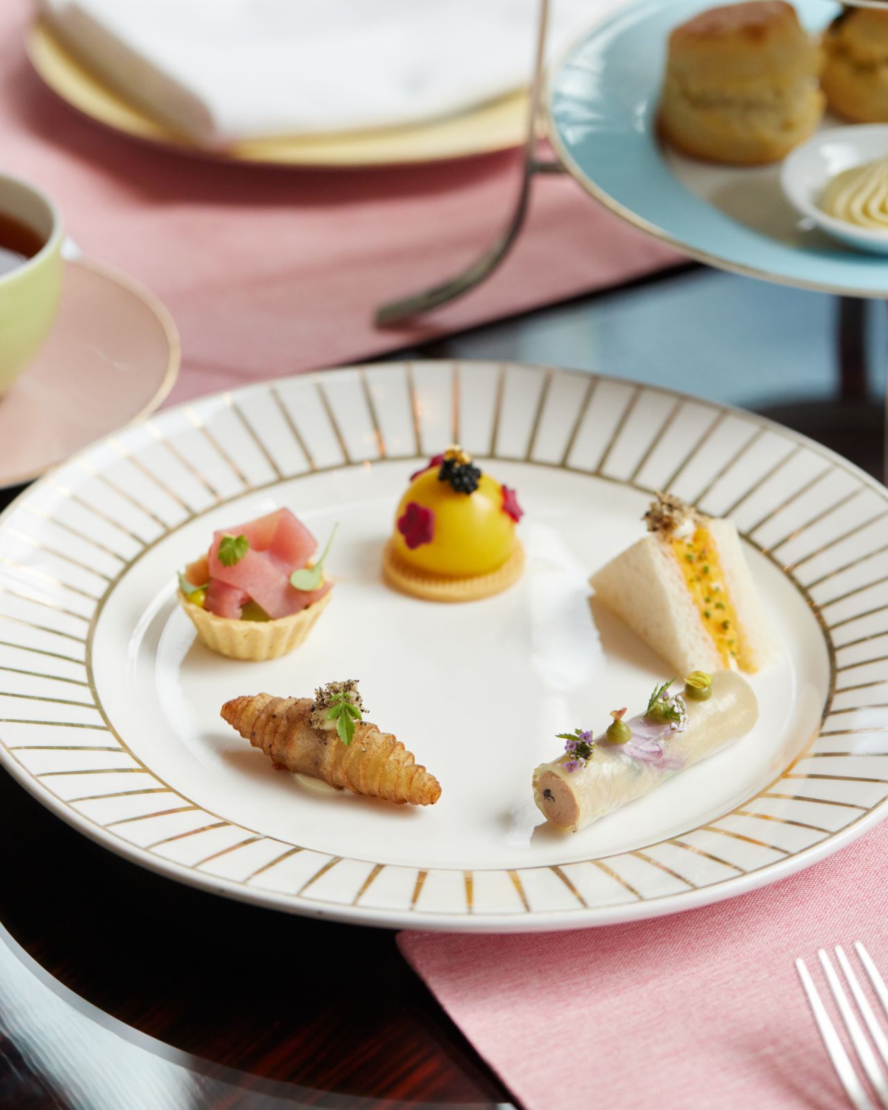 Savoury canapés inspired by French cuisine