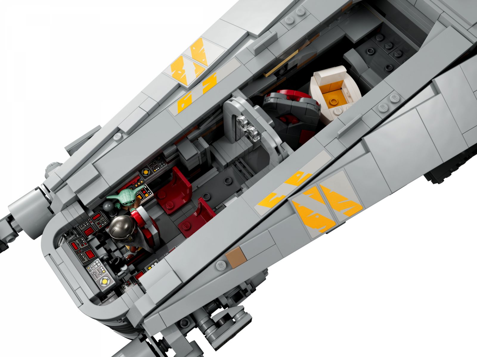 The cockpit where the Mandalorian and Grogu spend most of their time