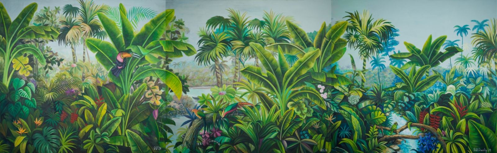 ผลงานภายในงานนิทรรศการศิลปะ CARDAMOMS (ภาพ: “CALL OF THE CARDAMOMS”)