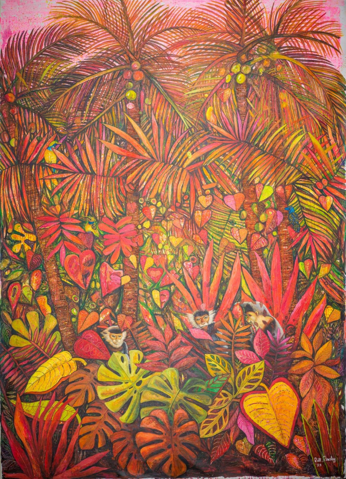 ผลงานภายในงานนิทรรศการศิลปะ CARDAMOMS (ภาพ: “CALL OF THE CARDAMOMS”)