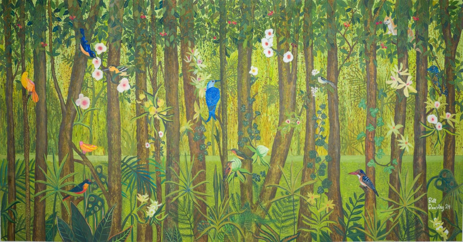 ผลงานภายในงานนิทรรศการศิลปะ CARDAMOMS (ภาพ: “CALL OF THE CARDAMOMS”)