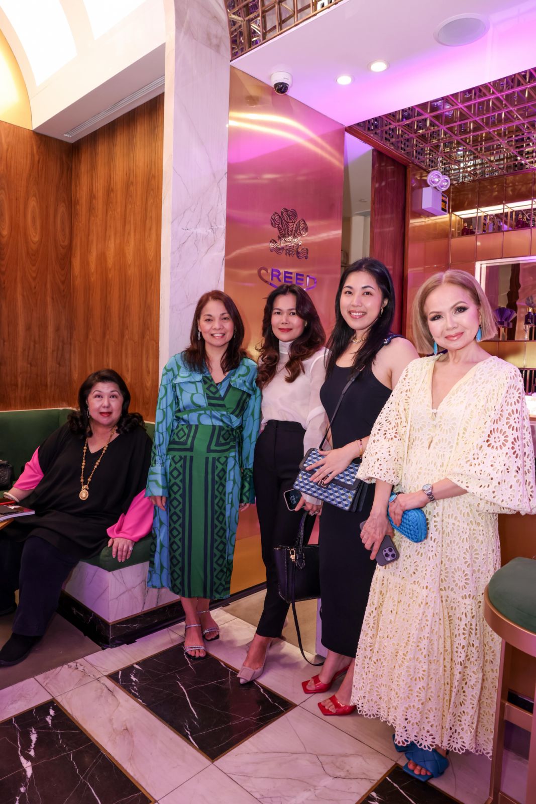 Irene Martel Francisco, Dulce Concepcion, Jet Acuzar, Isabel Francisco and Duday Tuason