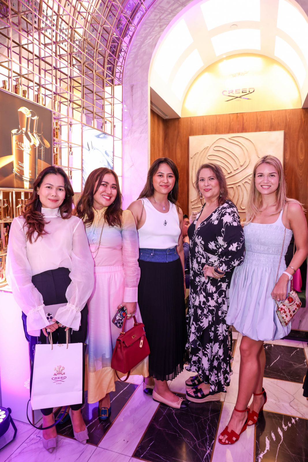 Jet Acuzar, Alelee Andanar, Alexa Andanar, Junie Peña and Natalia Peña