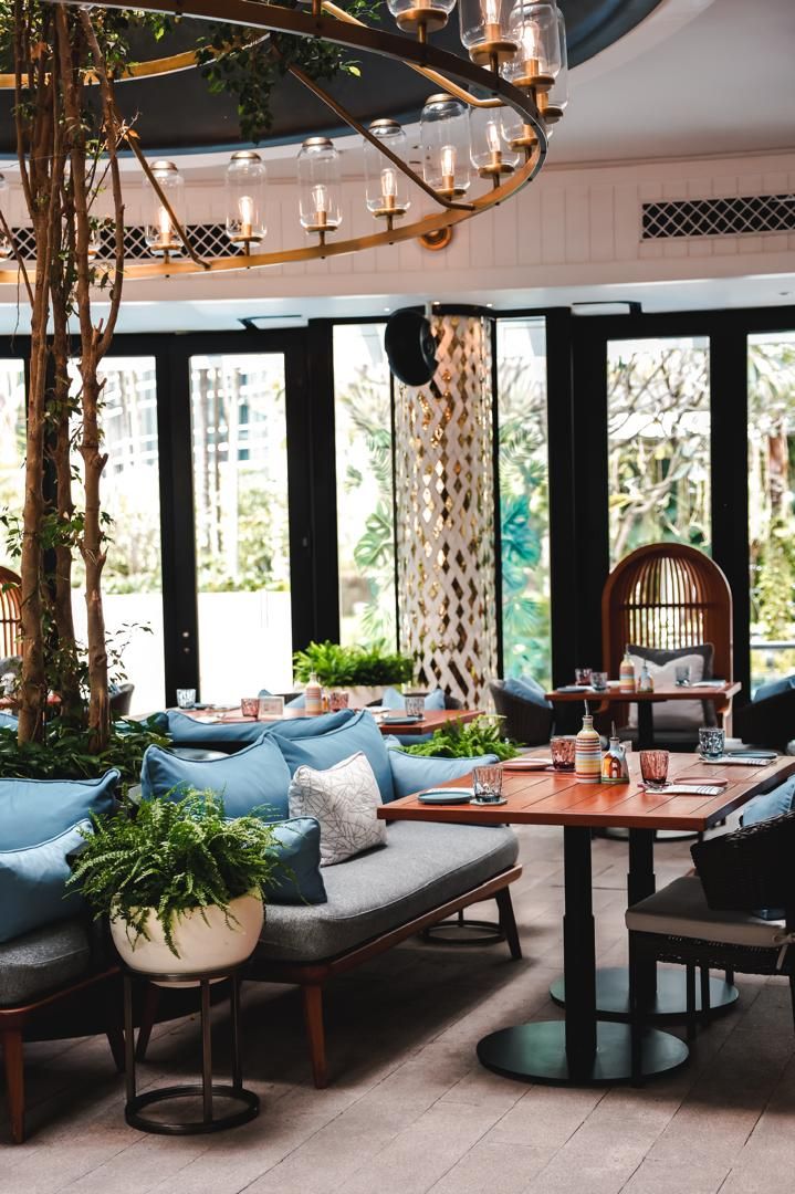 The interior of Poolhouse