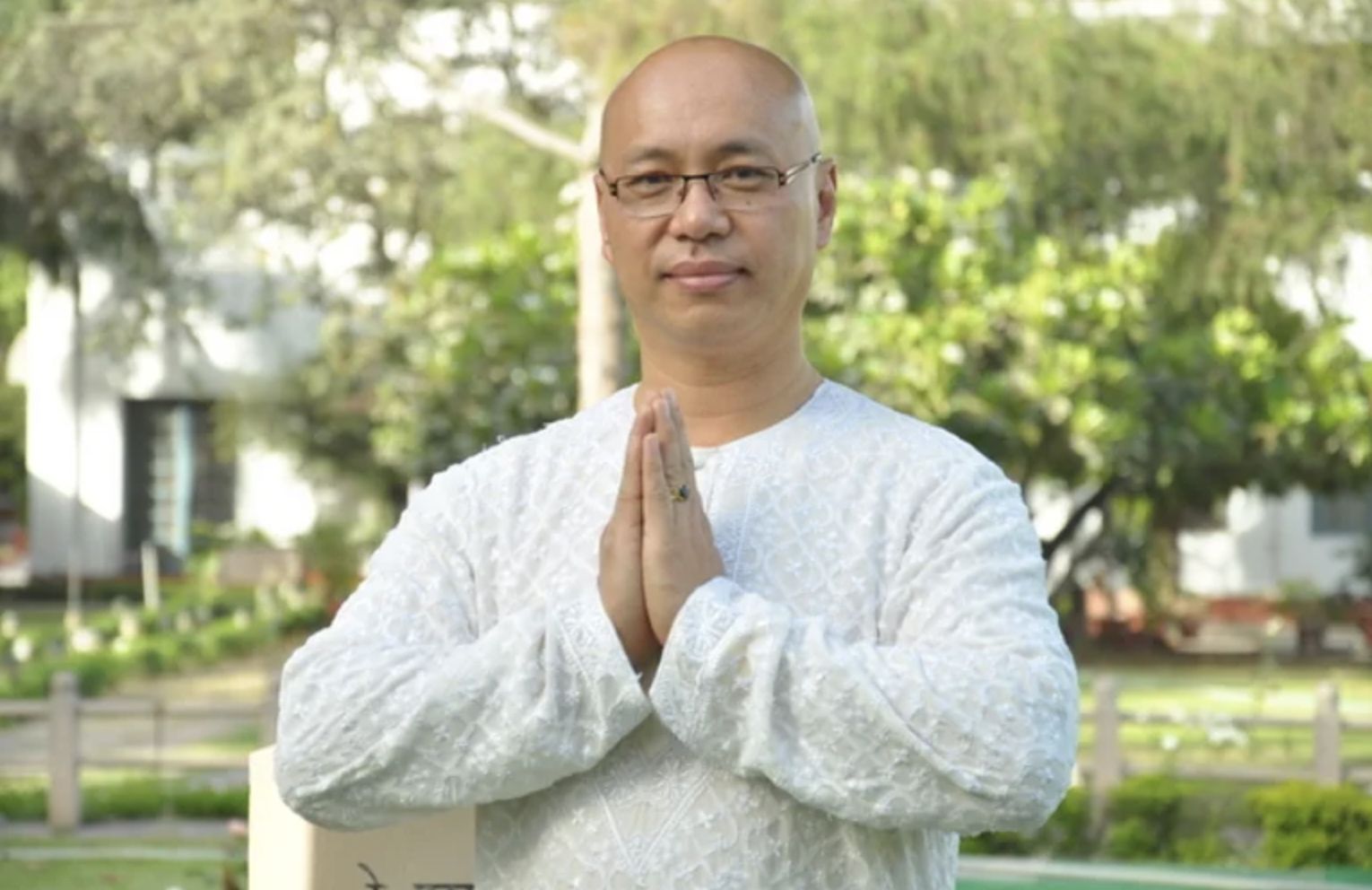 A portrait of MDP Village founder, Master Del Pe