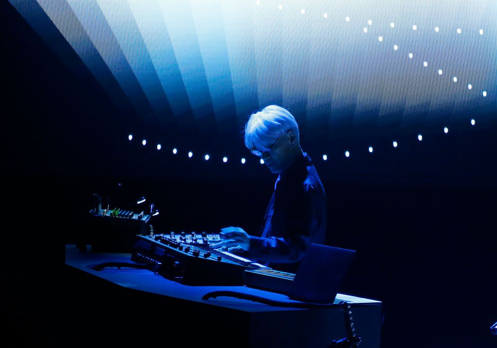 LONDON, ENGLAND - JUNE 20: Ryuichi Sakamoto performs at Barbican Centre on June 20, 2018 in London, England. (Photo by Chiaki Nozu/WireImage)