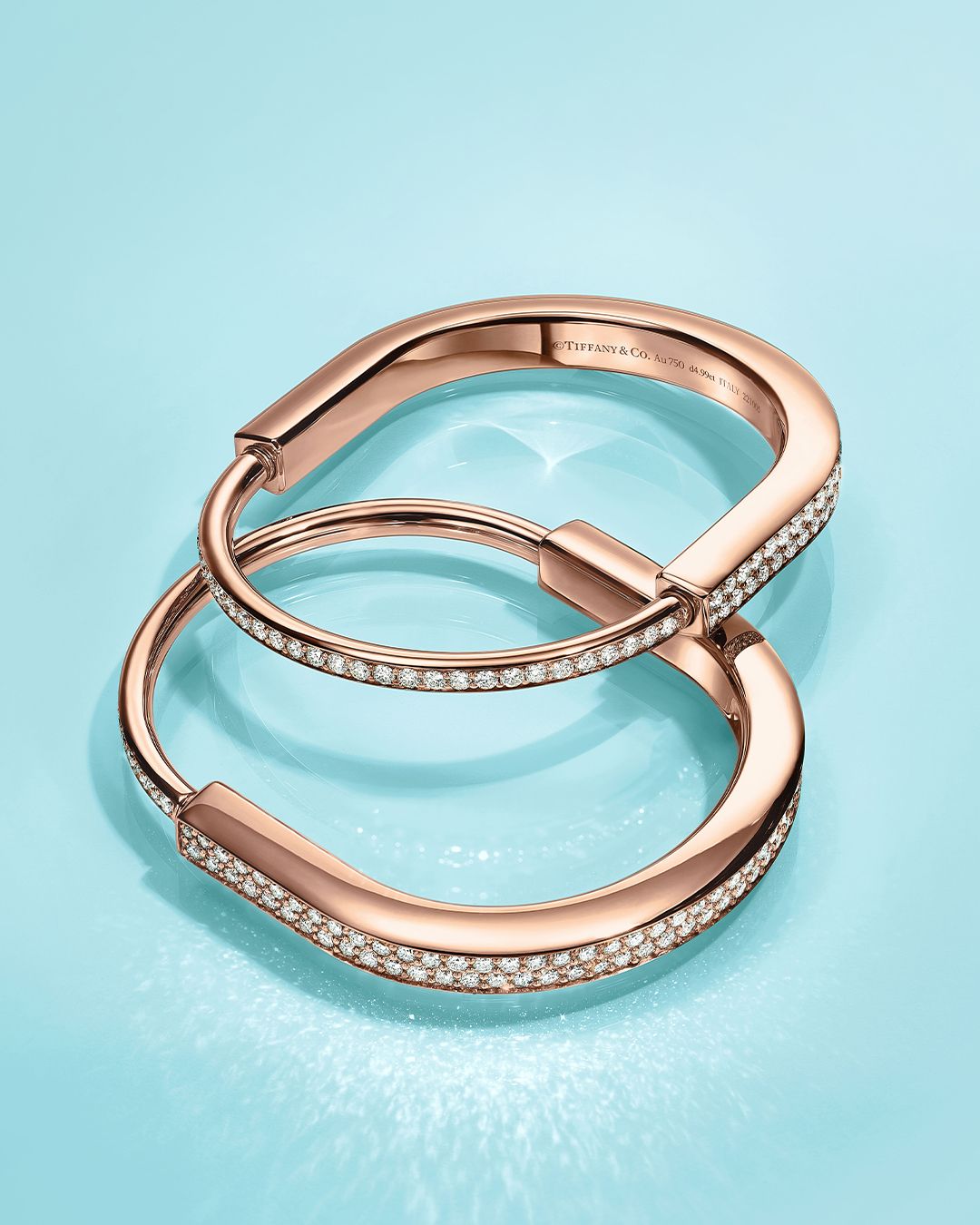 Tiffany Lock bracelet in 18c rose gold with pavé diamonds (Photo: Courtesy of Tiffany & Co)