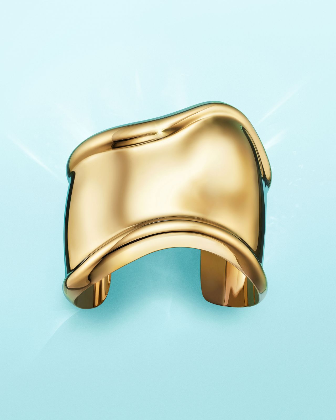 Tiffany Elsa Peretti Bone cuff in 18c yellow gold (Photo: Courtesy of TIffany & Co)