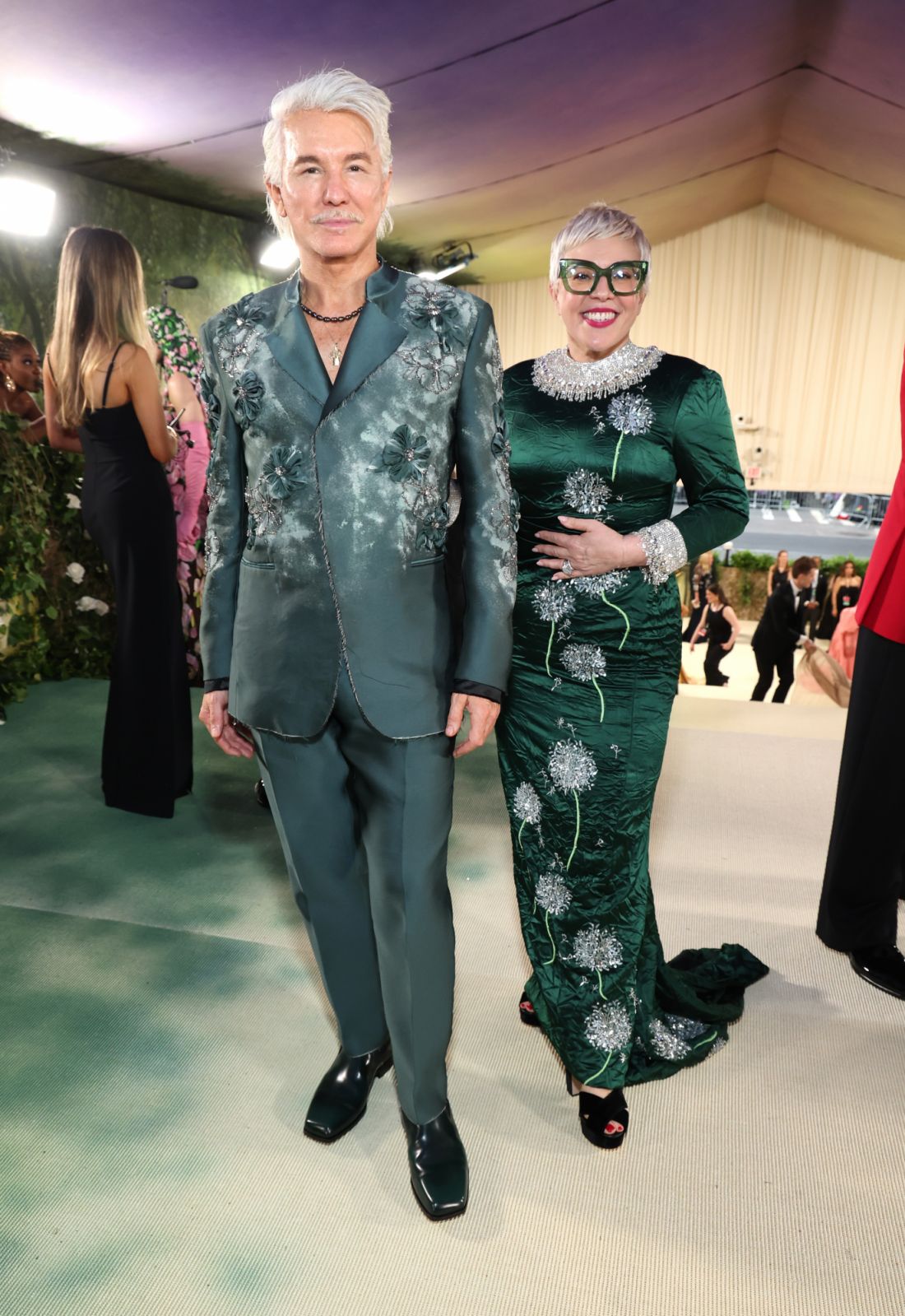 NEW YORK, NEW YORK - MAY 06: (L-R) Baz Luhrmann and Catherine Martin attend The 2024 Met Gala Celebrating "Sleeping Beauties: Reawakening Fashion" at The Metropolitan Museum of Art on May 06, 2024 in New York City. (Photo by Kevin Mazur/MG24/Getty Images for The Met Museum/Vogue)