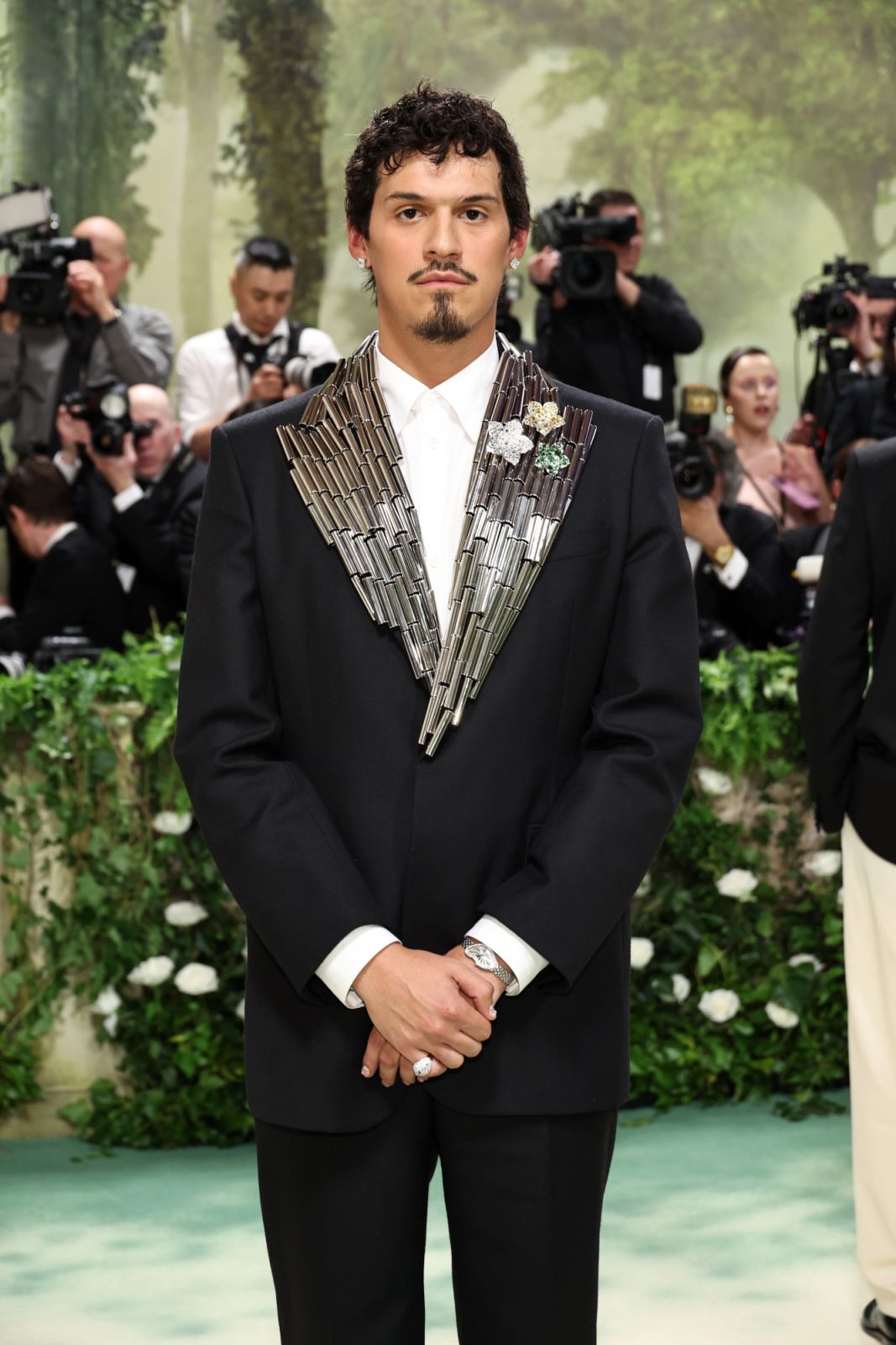 NEW YORK, NEW YORK - MAY 06: Omar Apollo attends The 2024 Met Gala Celebrating "Sleeping Beauties: Reawakening Fashion" at The Metropolitan Museum of Art on May 06, 2024 in New York City. (Photo by Jamie McCarthy/Getty Images)