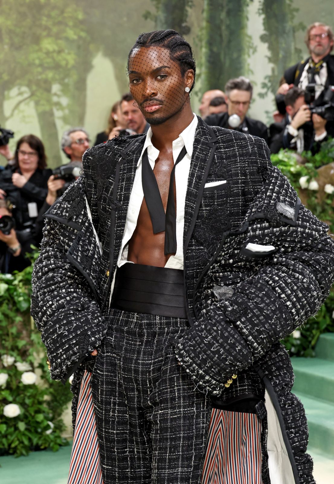 NEW YORK, NEW YORK - MAY 06: Alton Mason attends The 2024 Met Gala Celebrating "Sleeping Beauties: Reawakening Fashion" at The Metropolitan Museum of Art on May 06, 2024 in New York City. (Photo by Jamie McCarthy/Getty Images)