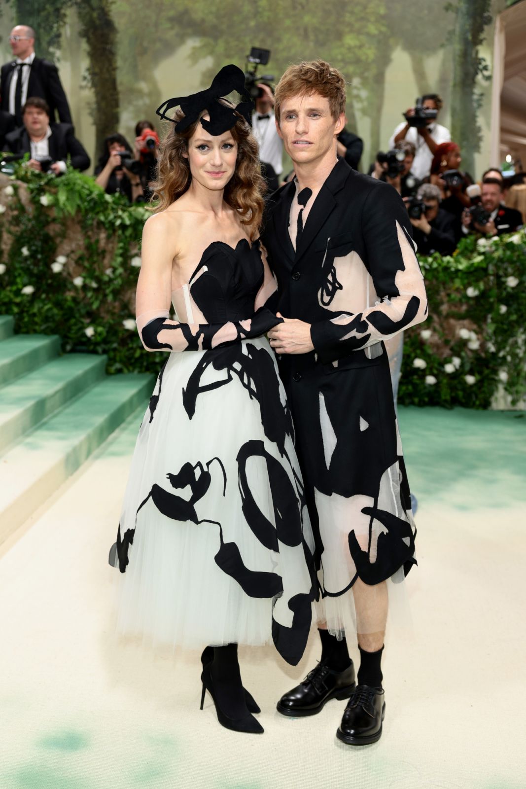 NEW YORK, NEW YORK - MAY 06: (L-R) Hannah Bagshawe and Eddie Redmayne attend The 2024 Met Gala Celebrating "Sleeping Beauties: Reawakening Fashion" at The Metropolitan Museum of Art on May 06, 2024 in New York City. (Photo by Dimitrios Kambouris/Getty Images for The Met Museum/Vogue)