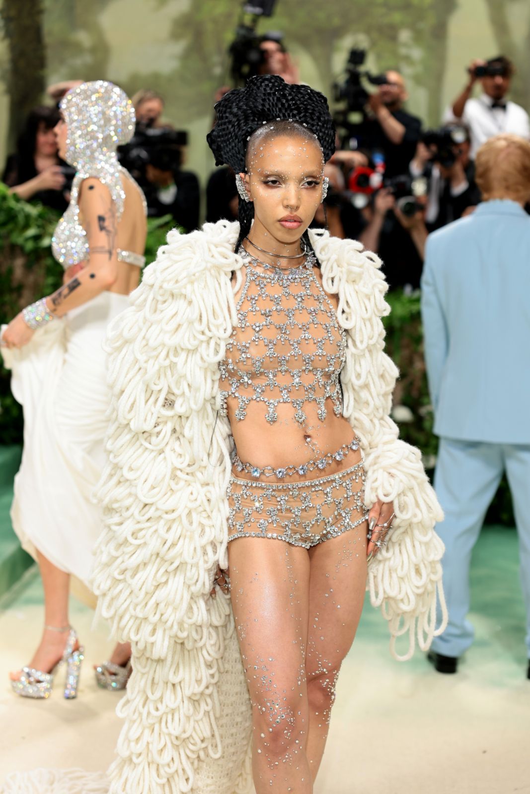 NEW YORK, NEW YORK - MAY 06: FKA twigs attends The 2024 Met Gala Celebrating "Sleeping Beauties: Reawakening Fashion" at The Metropolitan Museum of Art on May 06, 2024 in New York City. (Photo by Dimitrios Kambouris/Getty Images for The Met Museum/Vogue)