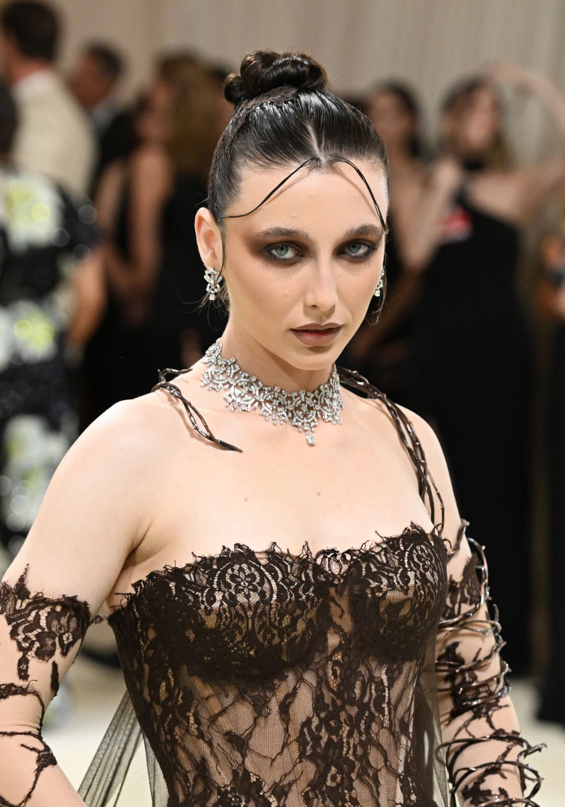 Emma Chamberlain at the 2024 Met Gala: "Sleeping Beauties: Reawakening Fashion" held at The Metropolitan Museum of Art on May 6, 2024 in New York City. (Photo by Gilbert Flores/Variety via Getty Images)