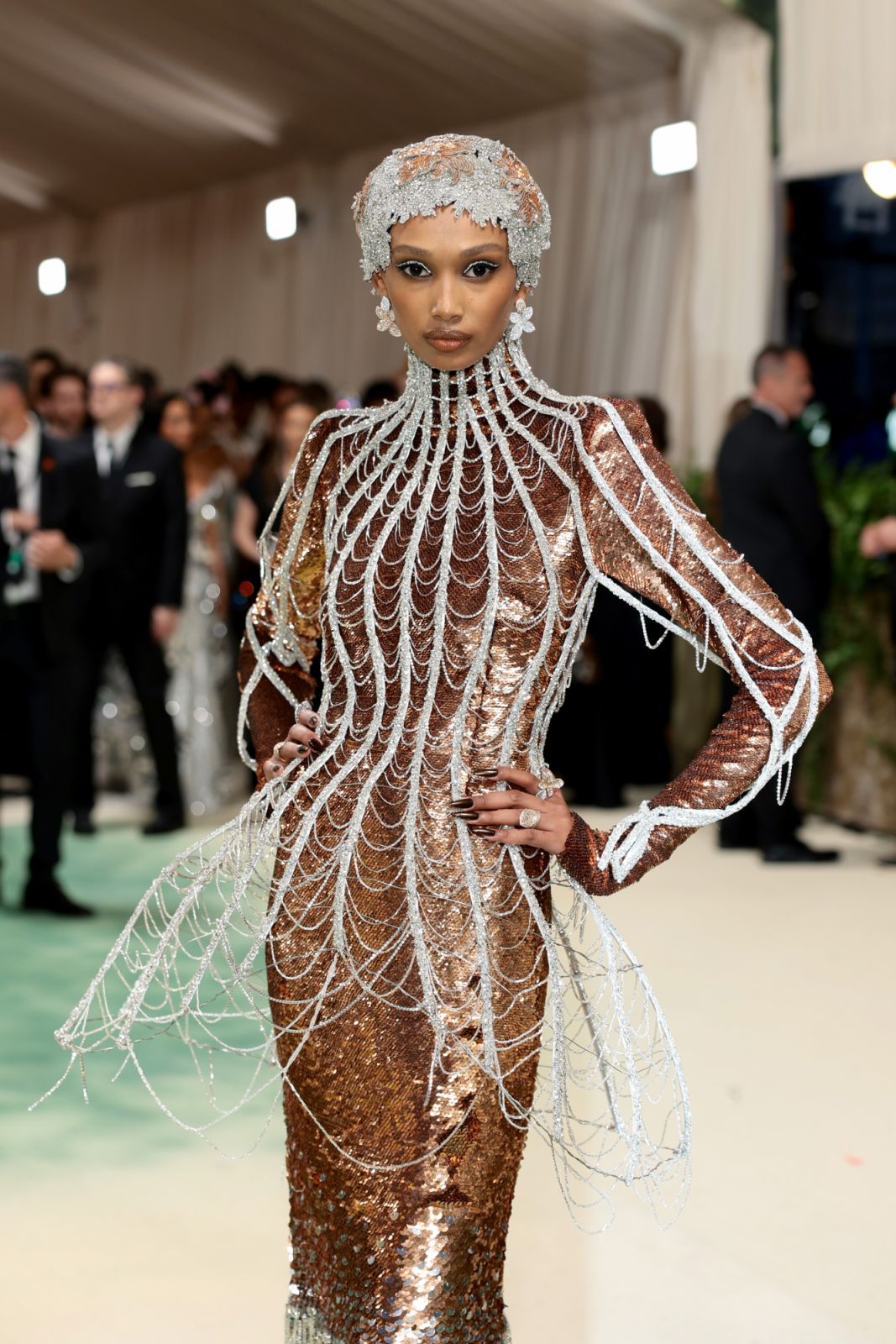 NEW YORK, NEW YORK - MAY 06: Hanani Taylor attends The 2024 Met Gala Celebrating "Sleeping Beauties: Reawakening Fashion" at The Metropolitan Museum of Art on May 06, 2024 in New York City. (Photo by Dimitrios Kambouris/Getty Images for The Met Museum/Vogue)