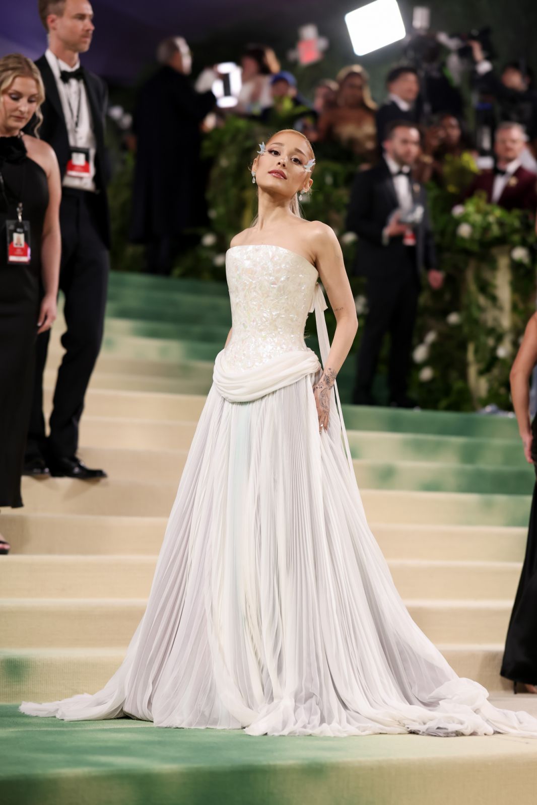 NEW YORK, NEW YORK - MAY 06: Ariana Grande attends The 2024 Met Gala Celebrating "Sleeping Beauties: Reawakening Fashion" at The Metropolitan Museum of Art on May 06, 2024 in New York City. (Photo by John Shearer/WireImage)
