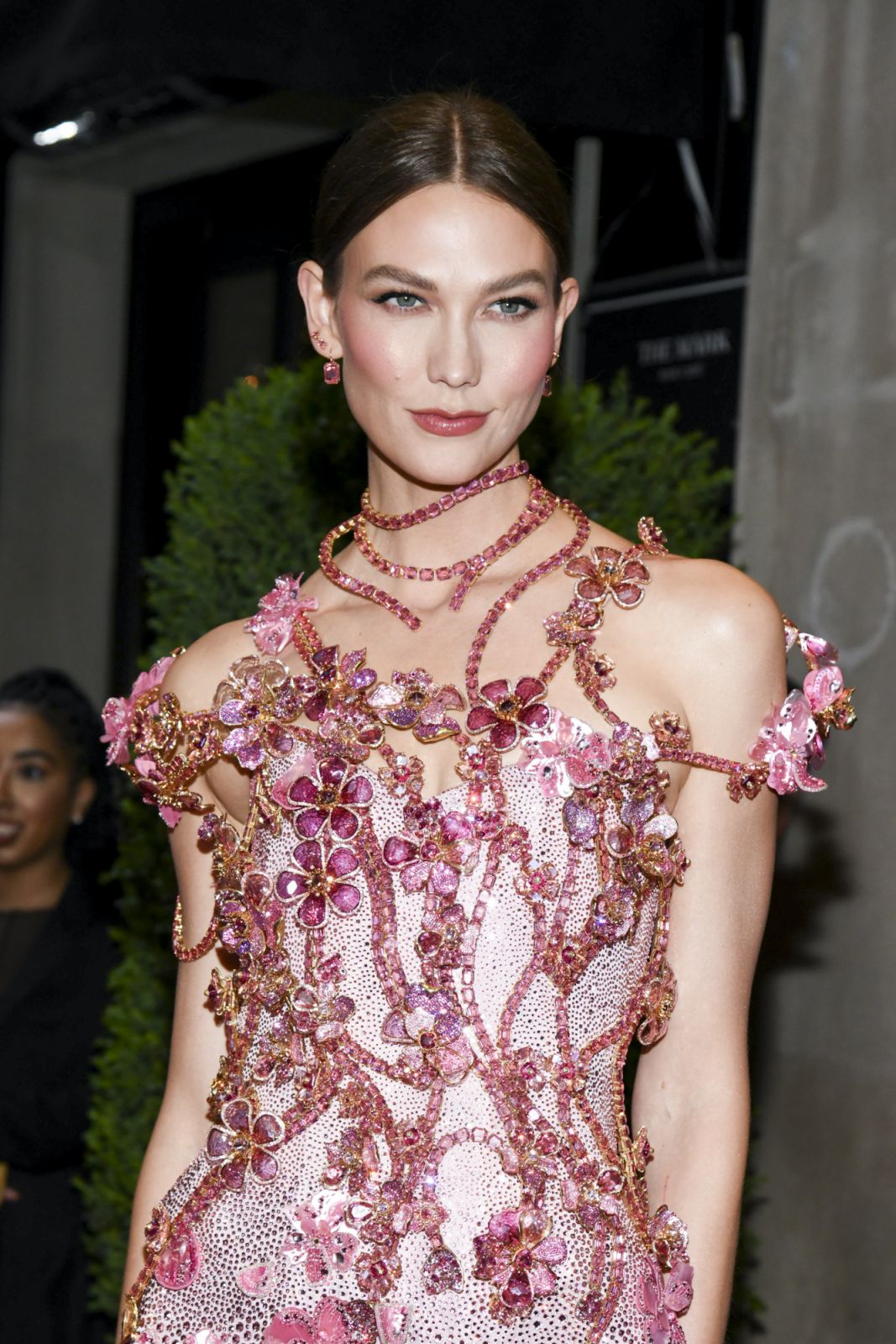 Karlie Kloss at The Mark Hotel before the 2024 Met Gala: "Sleeping Beauties: Reawakening Fashion" held at the Metropolitan Museum of Art on May 6, 2024 in New York, New York. (Photo by Kristina Bumphrey/WWD via Getty Images)