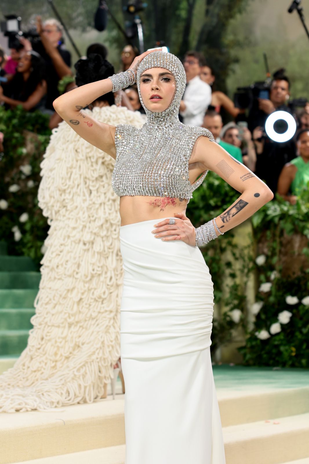 NEW YORK, NEW YORK - MAY 06: Cara Delevingne attends The 2024 Met Gala Celebrating "Sleeping Beauties: Reawakening Fashion" at The Metropolitan Museum of Art on May 06, 2024 in New York City. (Photo by Dimitrios Kambouris/Getty Images for The Met Museum/Vogue)