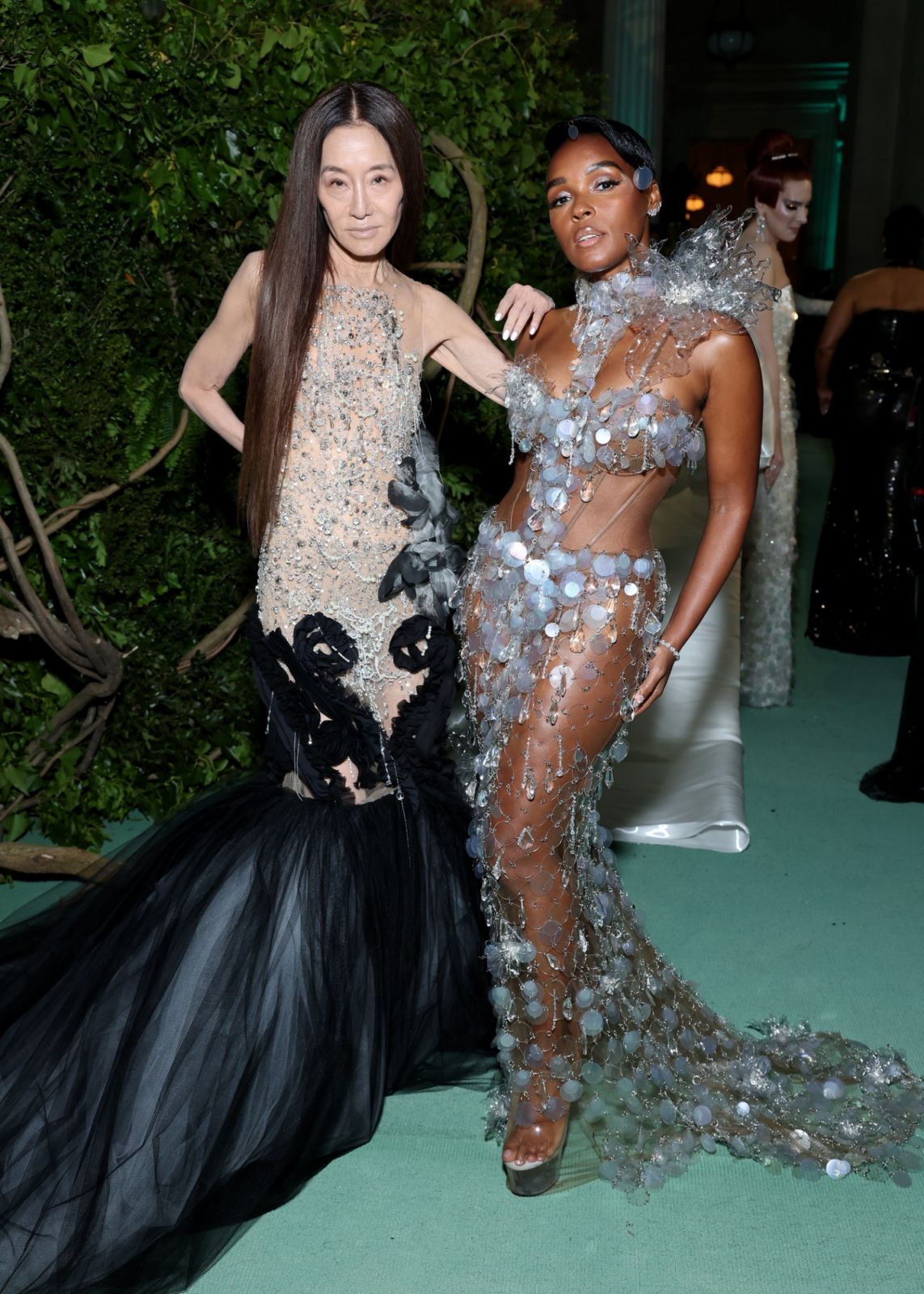 NEW YORK, NEW YORK - MAY 06: (L-R) Vera Wang and Janelle Monáe attend The 2024 Met Gala Celebrating "Sleeping Beauties: Reawakening Fashion" at The Metropolitan Museum of Art on May 06, 2024 in New York City. (Photo by Cindy Ord/MG24/Getty Images for The Met Museum/Vogue)