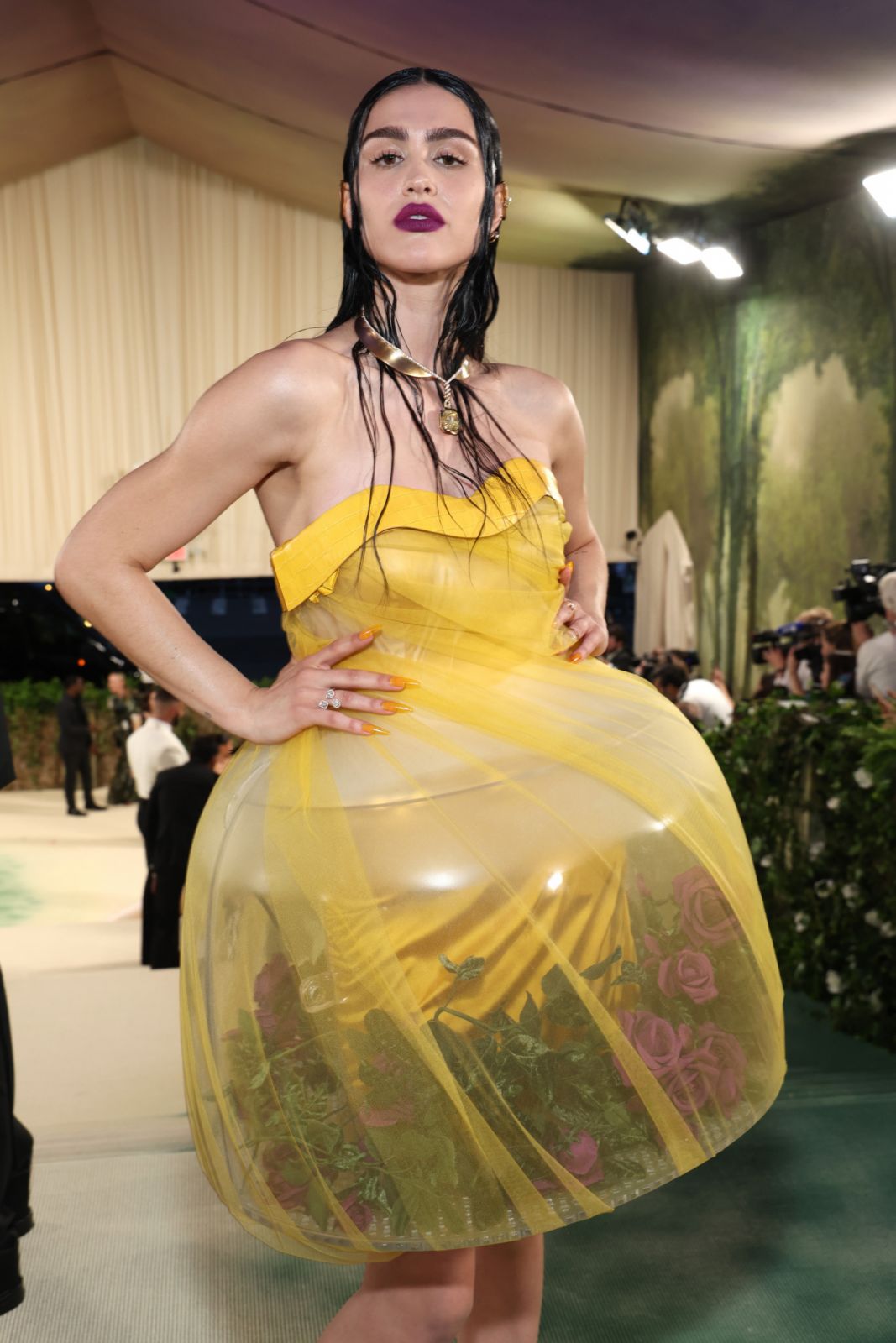 NEW YORK, NEW YORK - MAY 06: Amelia Gray Hamlin attends The 2024 Met Gala Celebrating "Sleeping Beauties: Reawakening Fashion" at The Metropolitan Museum of Art on May 06, 2024 in New York City. (Photo by Kevin Mazur/MG24/Getty Images for The Met Museum/Vogue)