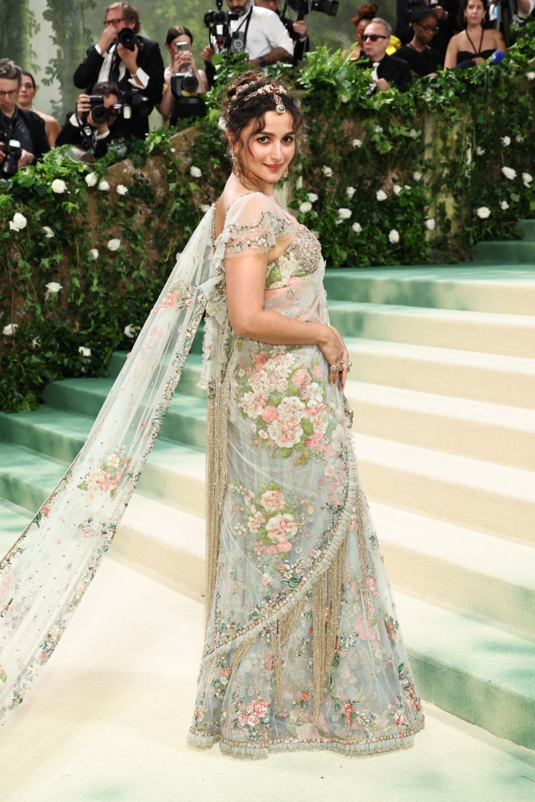 NEW YORK, NEW YORK - MAY 06: Alia Bhatt attends The 2024 Met Gala Celebrating "Sleeping Beauties: Reawakening Fashion" at The Metropolitan Museum of Art on May 06, 2024 in New York City. (Photo by Jamie McCarthy/Getty Images)