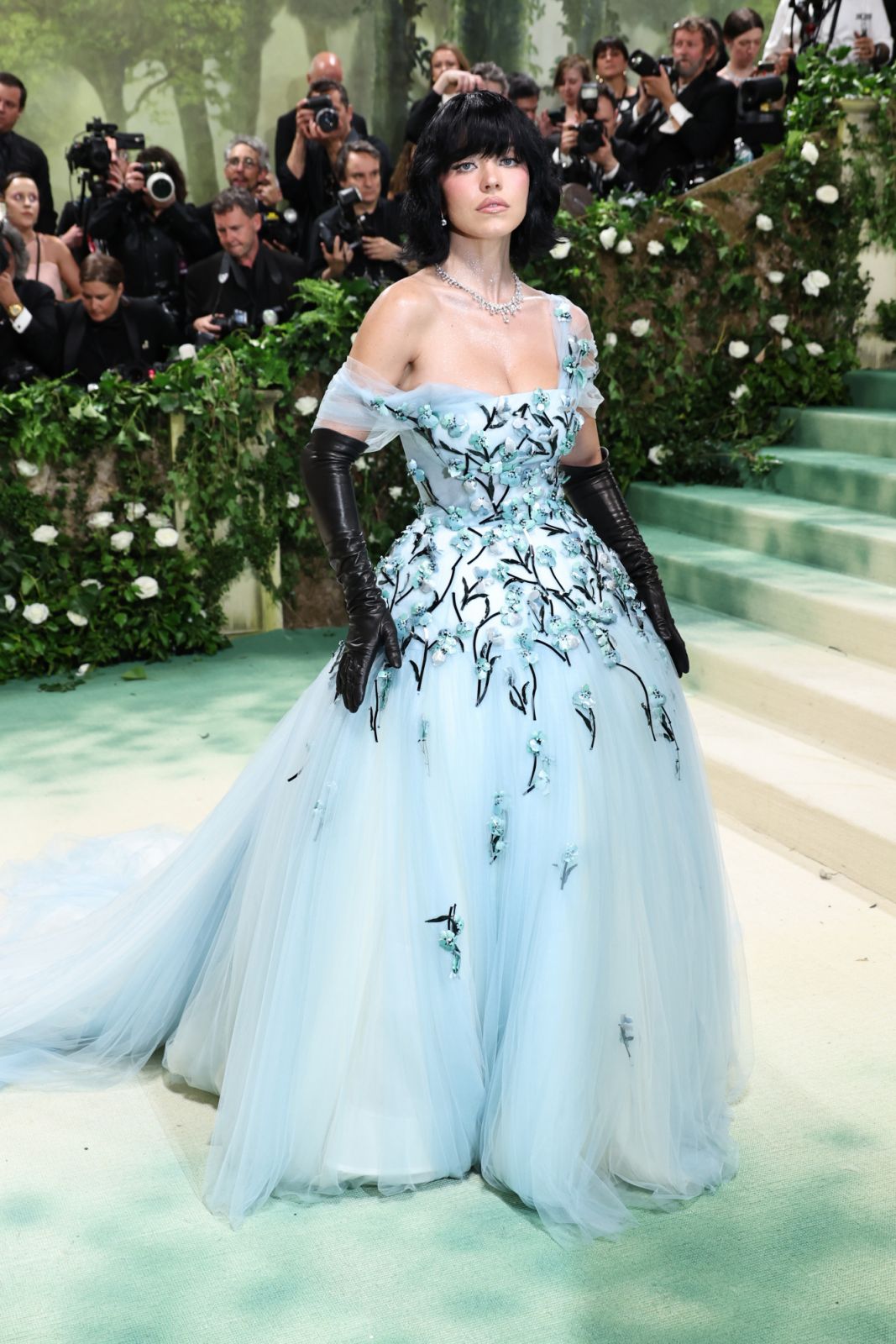 NEW YORK, NEW YORK - MAY 06: Sydney Sweeney attends The 2024 Met Gala Celebrating "Sleeping Beauties: Reawakening Fashion" at The Metropolitan Museum of Art on May 06, 2024 in New York City. (Photo by Jamie McCarthy/Getty Images)