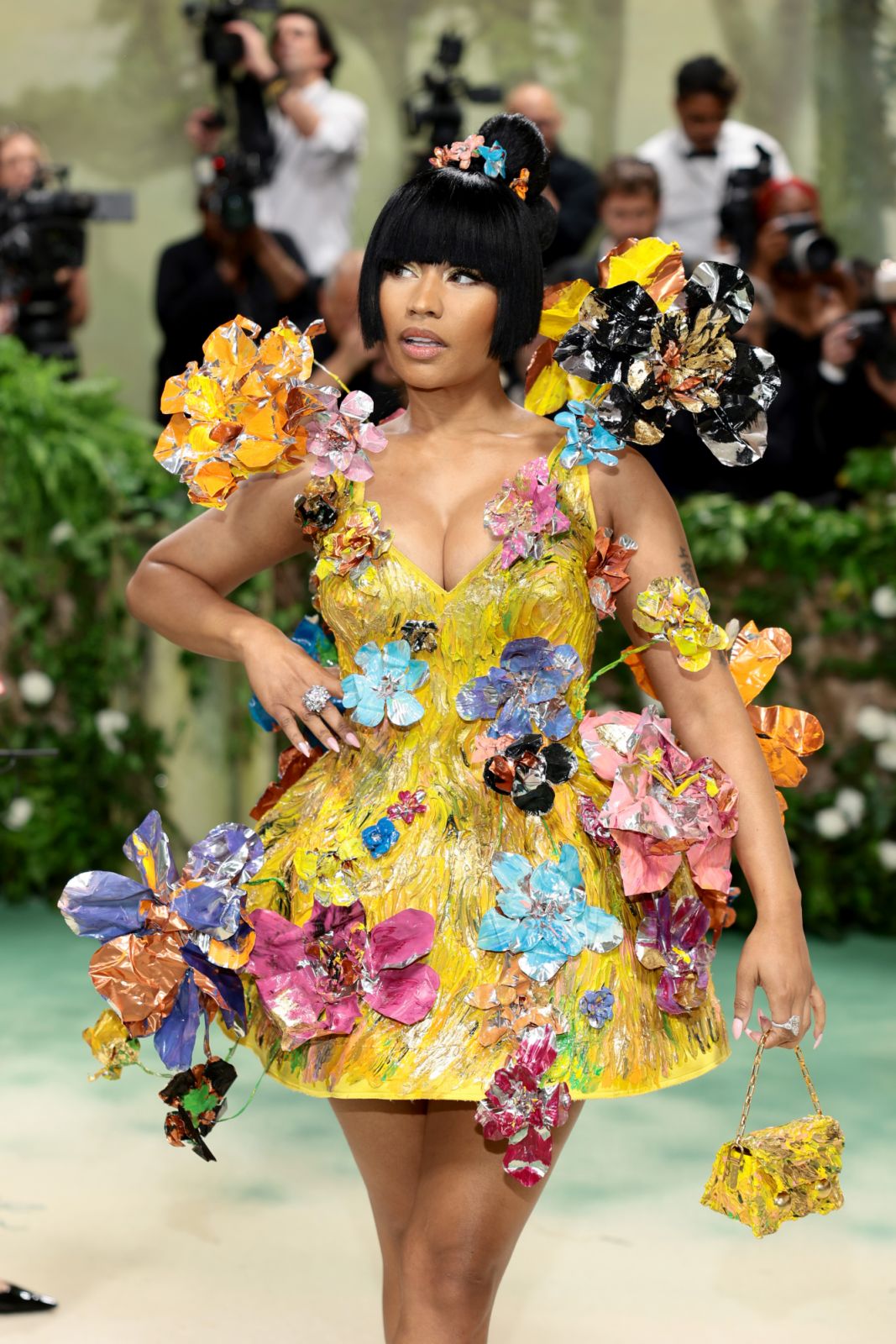 NEW YORK, NEW YORK - MAY 06: Nicki Minaj attends The 2024 Met Gala Celebrating "Sleeping Beauties: Reawakening Fashion" at The Metropolitan Museum of Art on May 06, 2024 in New York City. (Photo by Dimitrios Kambouris/Getty Images for The Met Museum/Vogue)
