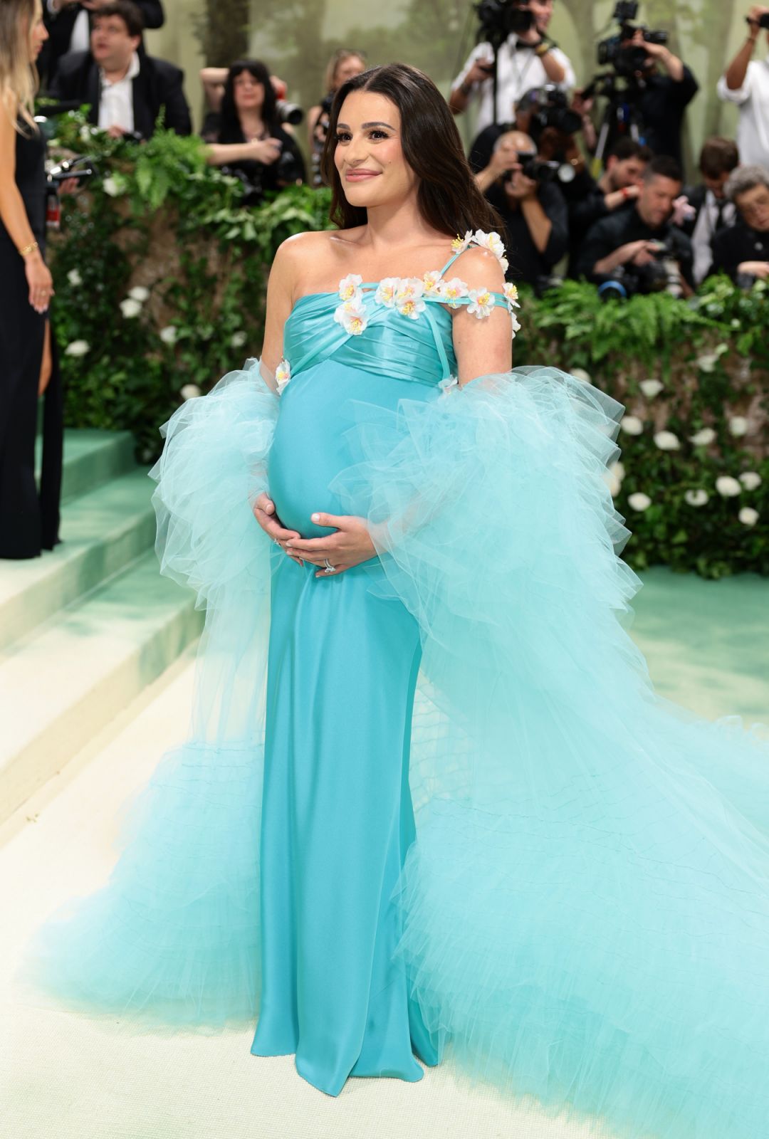 NEW YORK, NEW YORK - MAY 06: Lea Michele attends The 2024 Met Gala Celebrating "Sleeping Beauties: Reawakening Fashion" at The Metropolitan Museum of Art on May 06, 2024 in New York City. (Photo by Dimitrios Kambouris/Getty Images for The Met Museum/Vogue)
