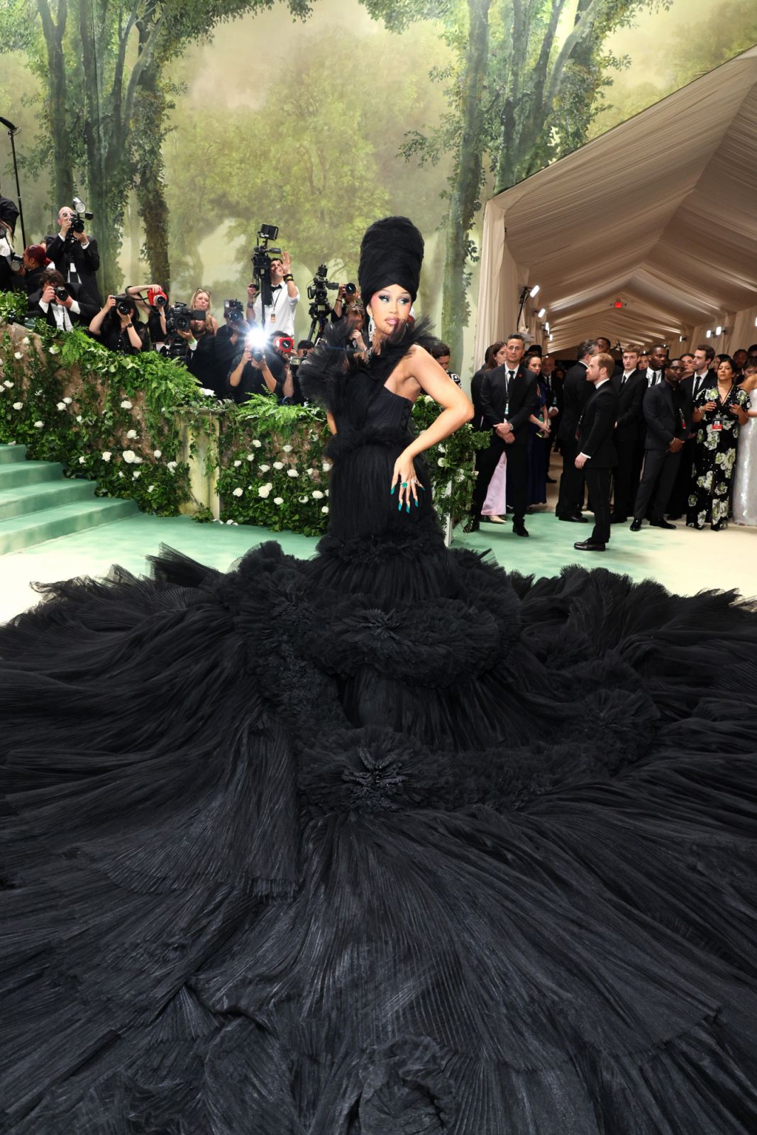 NEW YORK, NEW YORK - MAY 06: Cardi B attends The 2024 Met Gala Celebrating "Sleeping Beauties: Reawakening Fashion" at The Metropolitan Museum of Art on May 06, 2024 in New York City. (Photo by Dia Dipasupil/Getty Images)