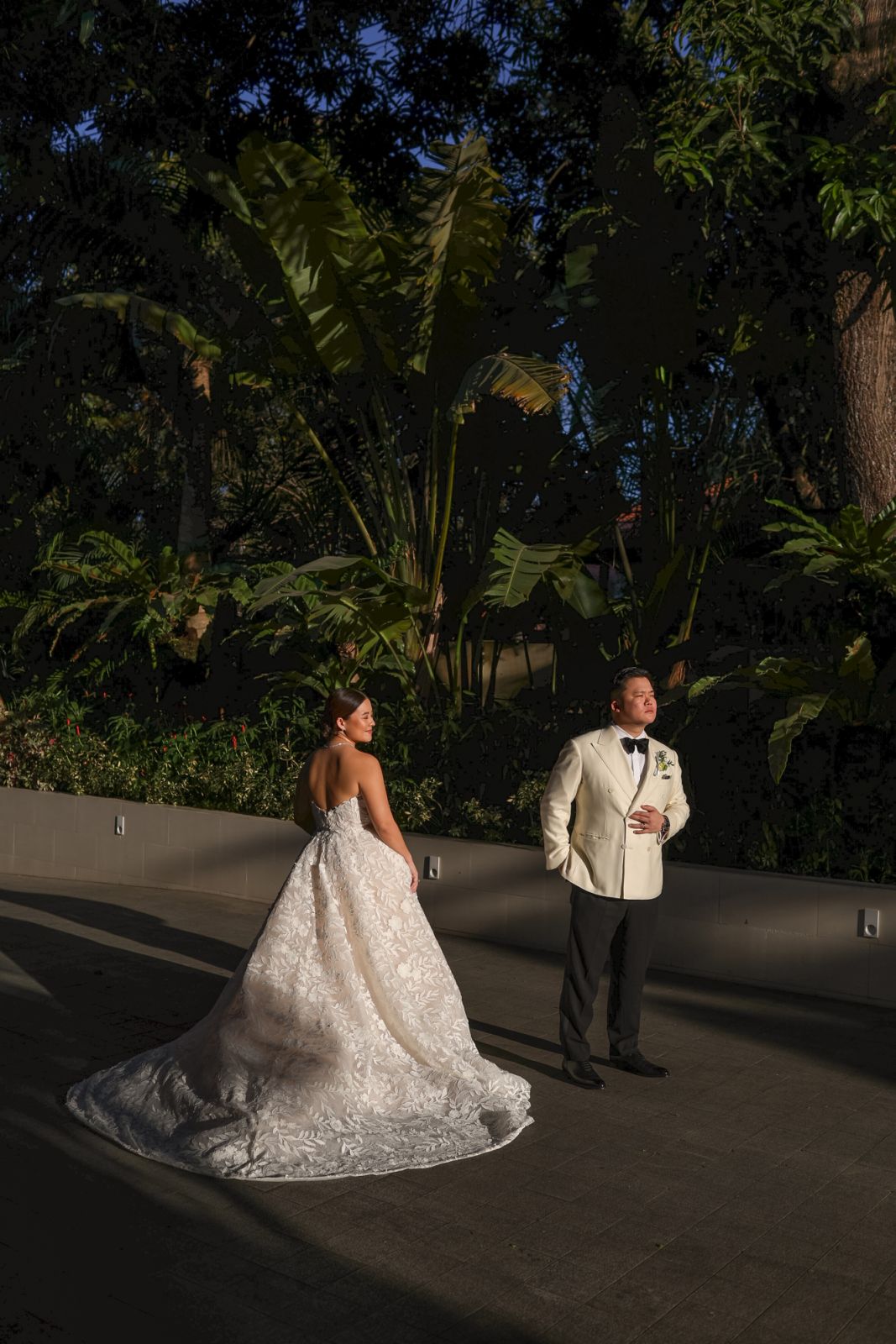 The newlyweds Sofia Coyiuto-Tan and Ross Tan