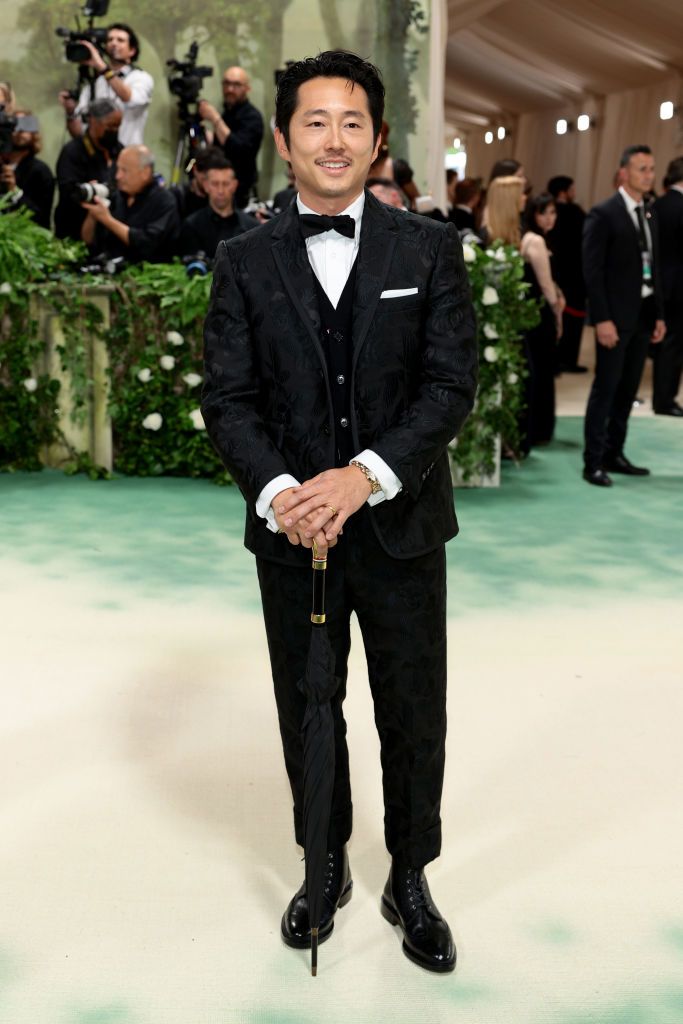 NEW YORK, NEW YORK - MAY 06: Steven Yeun attends The 2024 Met Gala Celebrating "Sleeping Beauties: Reawakening Fashion" at The Metropolitan Museum of Art on May 06, 2024 in New York City. (Photo by Dimitrios Kambouris/Getty Images for The Met Museum/Vogue)