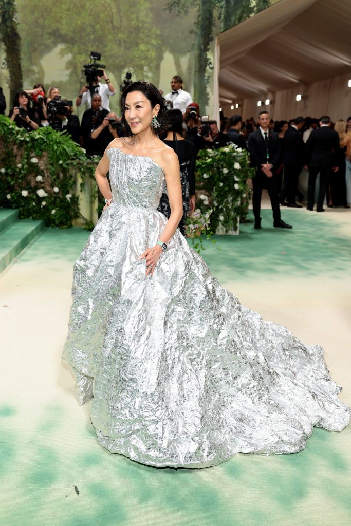 NEW YORK, NEW YORK - MAY 06: Michelle Yeoh attends The 2024 Met Gala Celebrating "Sleeping Beauties: Reawakening Fashion" at The Metropolitan Museum of Art on May 06, 2024 in New York City.  (Photo by Dimitrios Kambouris/Getty Images for The Met Museum/Vogue)