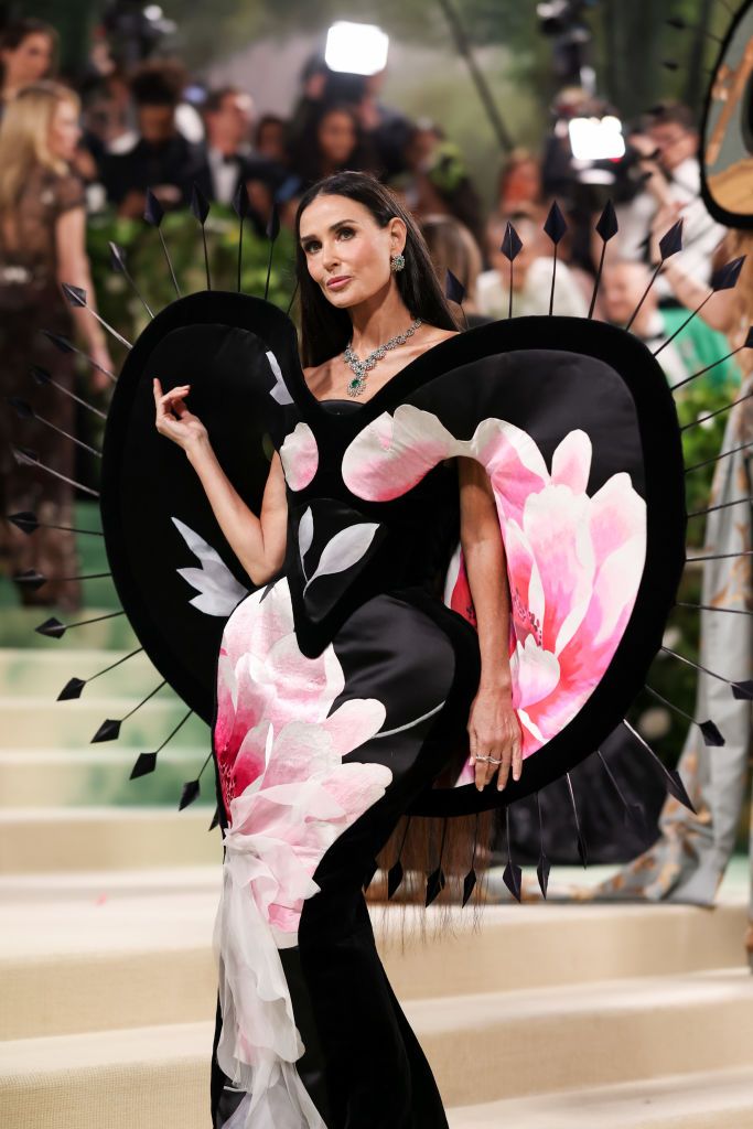 NEW YORK, NEW YORK - MAY 06: Demi Moore attends The 2024 Met Gala Celebrating "Sleeping Beauties: Reawakening Fashion" at The Metropolitan Museum of Art on May 06, 2024 in New York City. (Photo by John Shearer/WireImage)