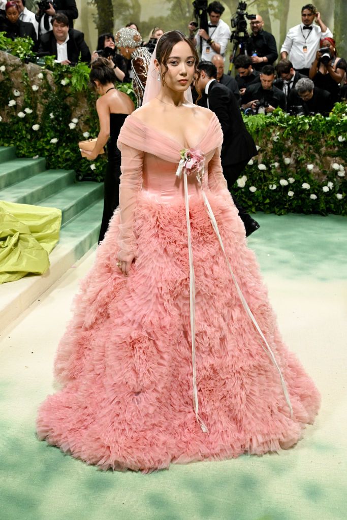 Laufey at the 2024 Met Gala: "Sleeping Beauties: Reawakening Fashion" held at The Metropolitan Museum of Art on May 6, 2024 in New York City. (Photo by Gilbert Flores/Variety via Getty Images)