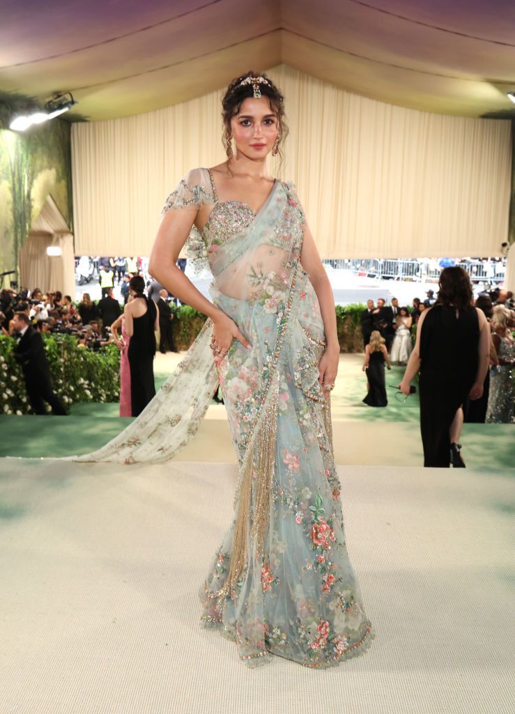 NEW YORK, NEW YORK - MAY 06: Alia Bhatt attends The 2024 Met Gala Celebrating "Sleeping Beauties: Reawakening Fashion" at The Metropolitan Museum of Art on May 06, 2024 in New York City. (Photo by Kevin Mazur/MG24/Getty Images for The Met Museum/Vogue)
