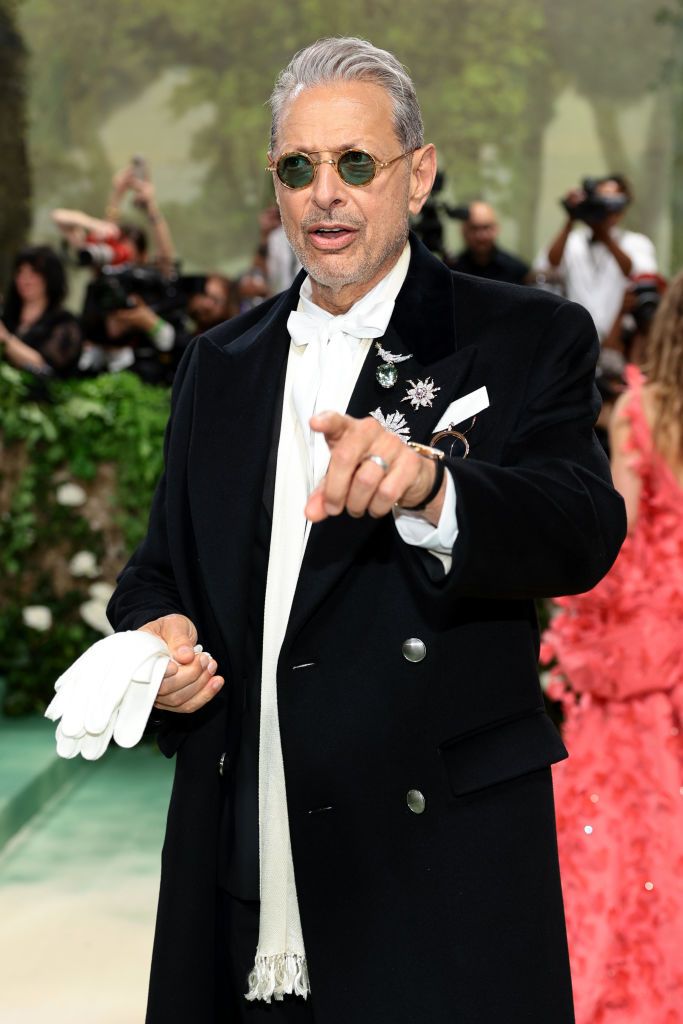 NEW YORK, NEW YORK - MAY 06: Jeff Goldblum attends The 2024 Met Gala Celebrating "Sleeping Beauties: Reawakening Fashion" at The Metropolitan Museum of Art on May 06, 2024 in New York City. (Photo by Dimitrios Kambouris/Getty Images for The Met Museum/Vogue)