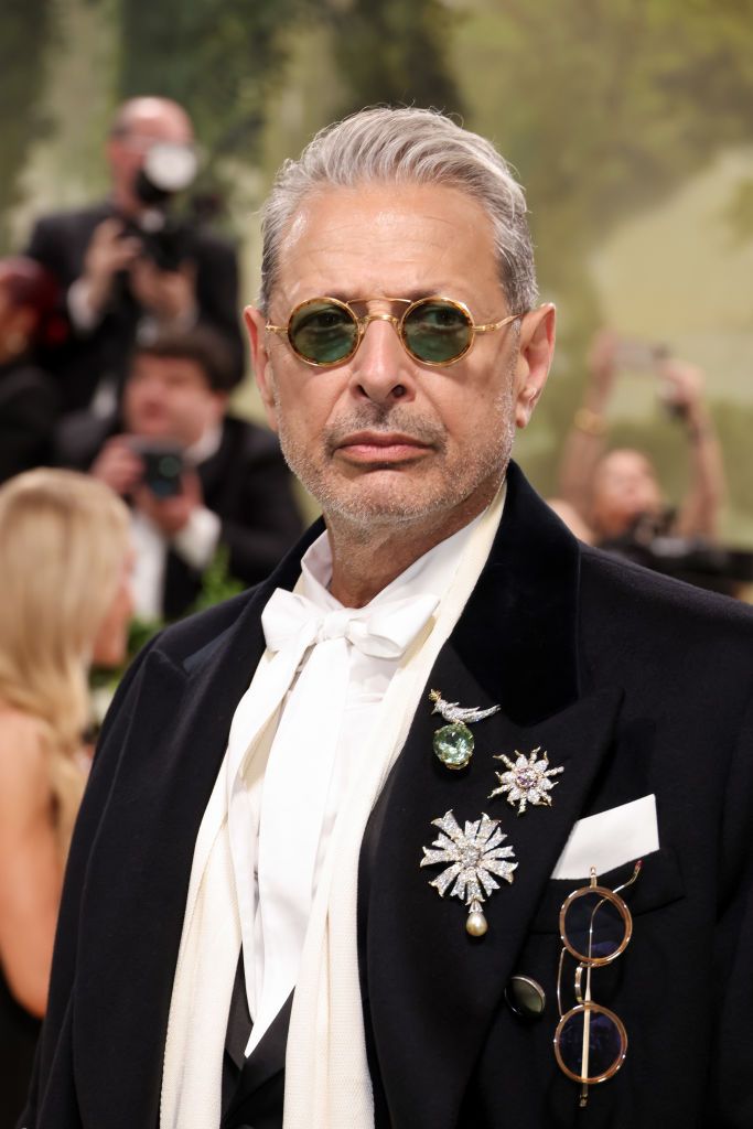 NEW YORK, NEW YORK - MAY 06: Jeff Goldblum attends The 2024 Met Gala Celebrating "Sleeping Beauties: Reawakening Fashion" at The Metropolitan Museum of Art on May 06, 2024 in New York City. (Photo by John Shearer/WireImage)