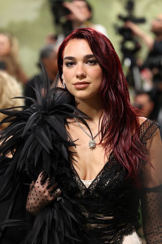 NEW YORK, NEW YORK - MAY 06: Dua Lipa attends The 2024 Met Gala Celebrating "Sleeping Beauties: Reawakening Fashion" at The Metropolitan Museum of Art on May 06, 2024 in New York City. (Photo by Marleen Moise/Getty Images)