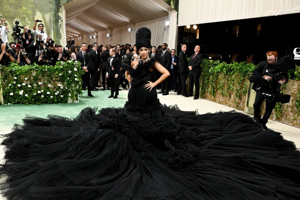 Cardi B at the 2024 Met Gala: "Sleeping Beauties: Reawakening Fashion" held at The Metropolitan Museum of Art on May 6, 2024 in New York City. (Photo by Gilbert Flores/Variety via Getty Images)