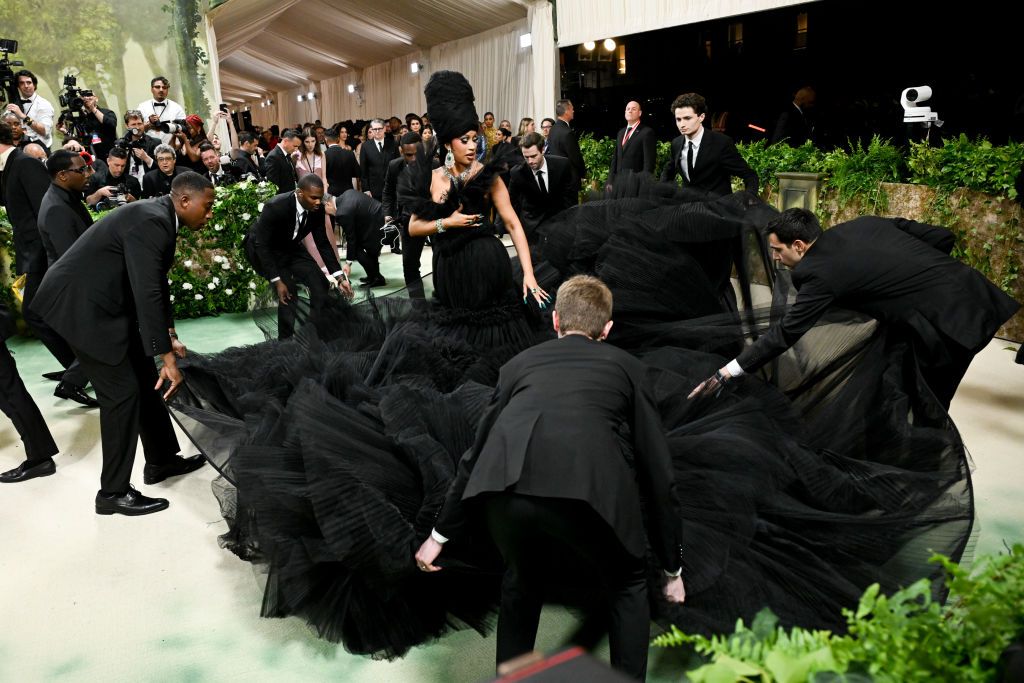 Cardi B at the 2024 Met Gala: "Sleeping Beauties: Reawakening Fashion" held at The Metropolitan Museum of Art on May 6, 2024 in New York City. (Photo by Gilbert Flores/Variety via Getty Images)