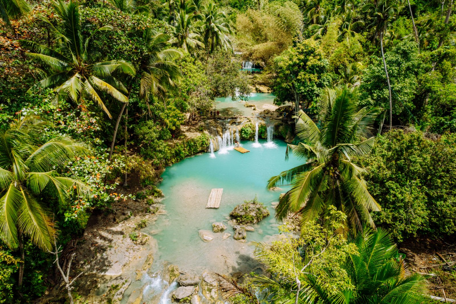 Beautiful and picturesque waterfallsCambugahay Falls, Siquijor, The Philippines