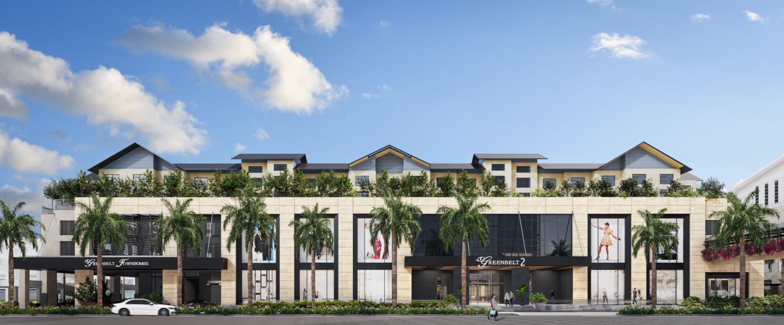 Greenbelt 2 facade (Artist's perspective; Photo: Courtesy of Ayala Malls)